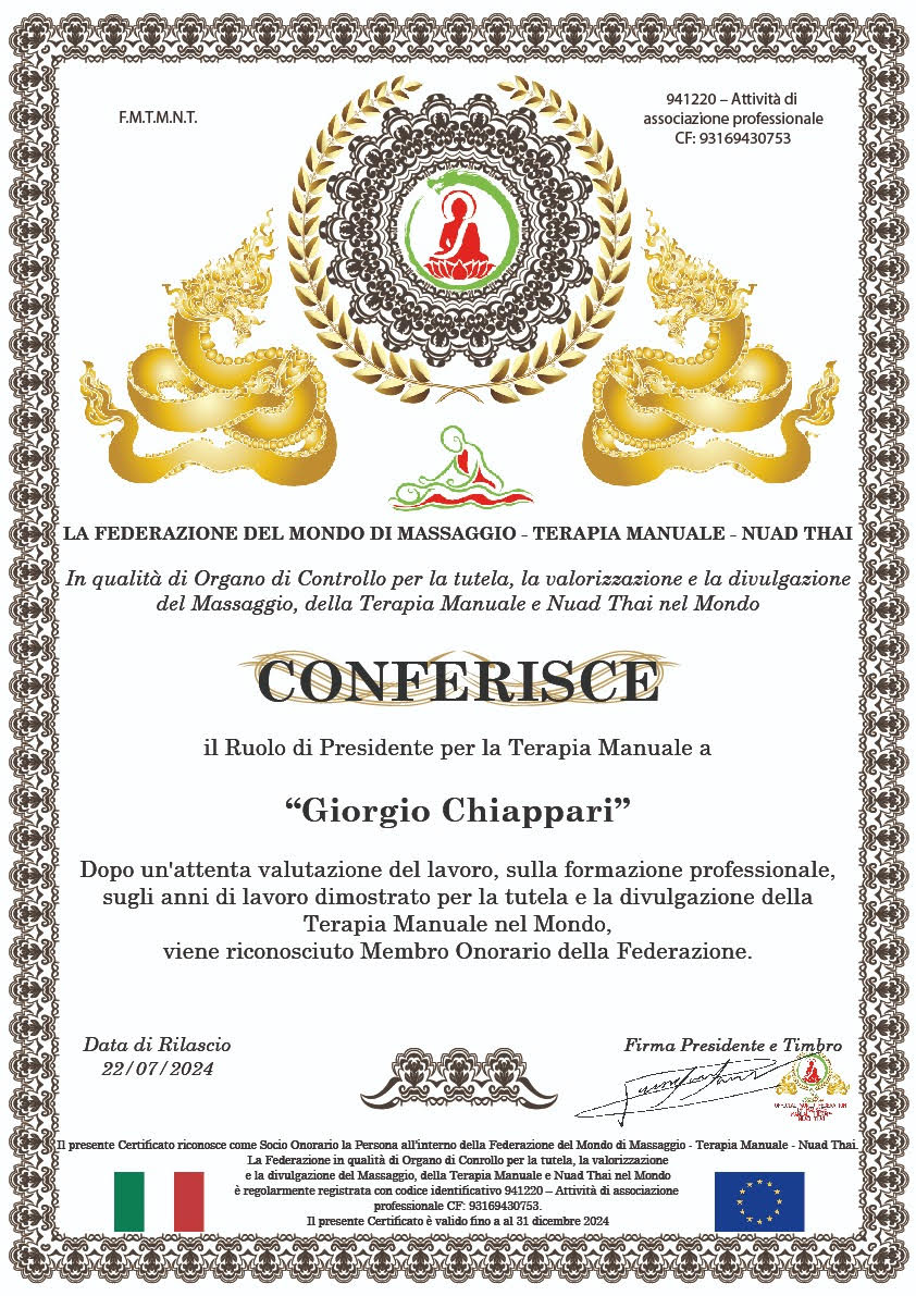 PRESIDENTE TERAPIA MANUALE
